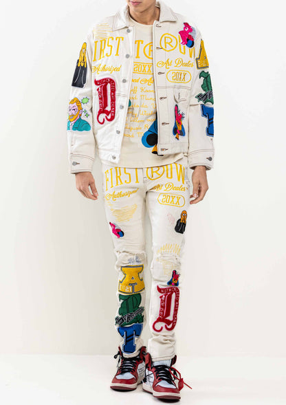 VESTE DE CAMIONNEUR ART DEALER GRAPHIC NOSTALGIC FIT: L.KAKI / XXL