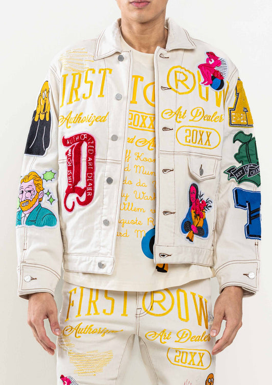 VESTE DE CAMIONNEUR ART DEALER GRAPHIC NOSTALGIC FIT: L.KAKI / XL