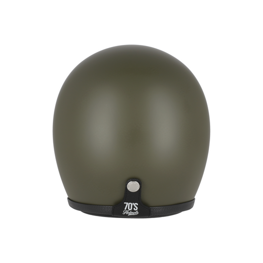 CASQUE JET OLIVE MAT 70'S SEVENTIES