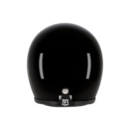 CASQUE JET NOIR BRILLANT 70'S SEVENTIES