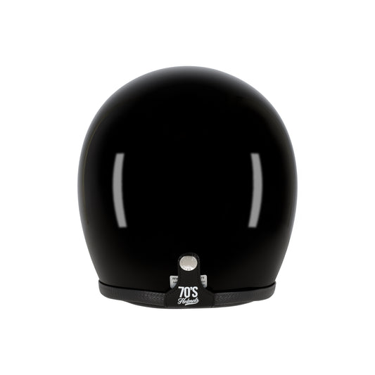 CASQUE JET NOIR BRILLANT 70'S SEVENTIES