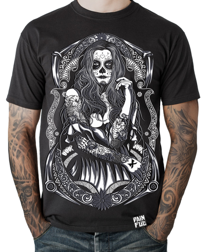 T shirt lady calavera: XL