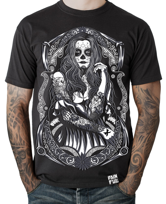 T shirt lady calavera: XL